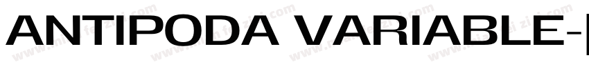 ANTIPODA VARIABLE字体转换